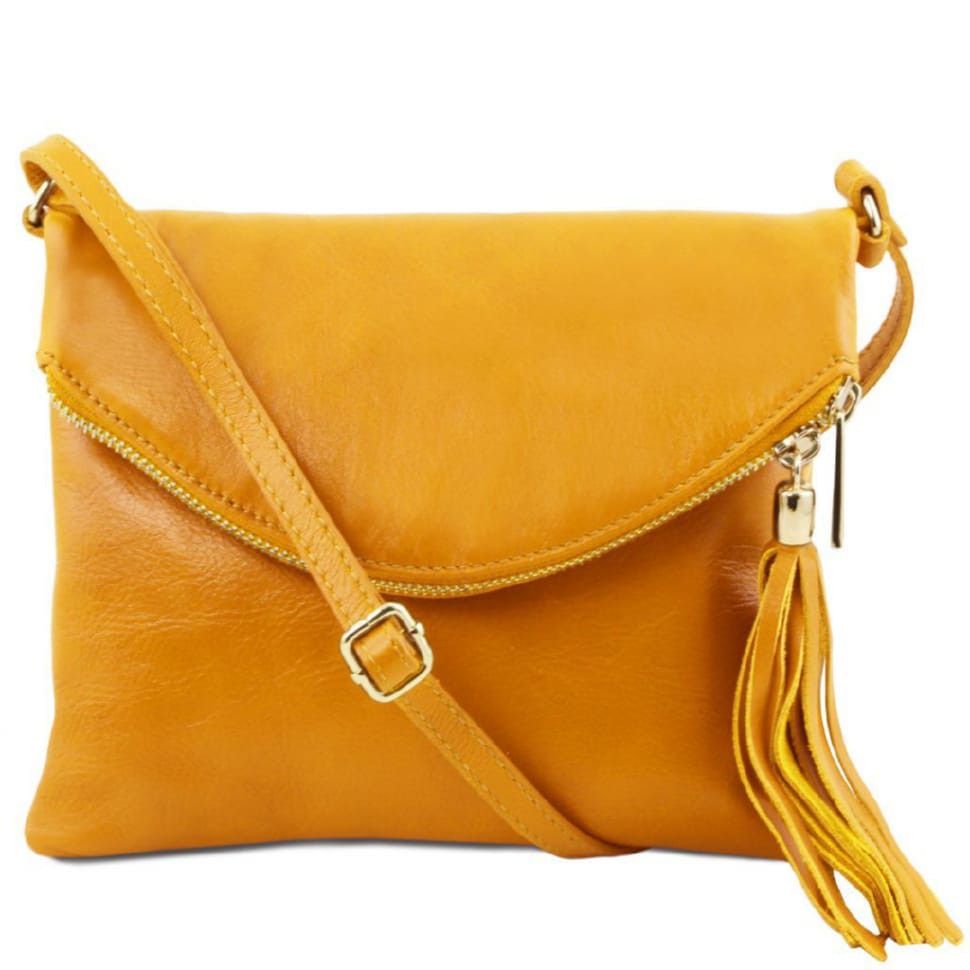 Женская кожаная сумка Tuscany Leather Young Bag TL141153 (Желтый)