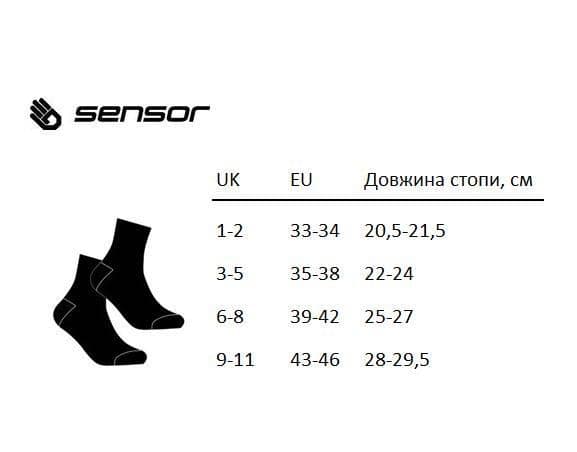 Шкарпетки Sensor Treking Bambus grey 23200067, SU41TB-grey-9-11 — 3