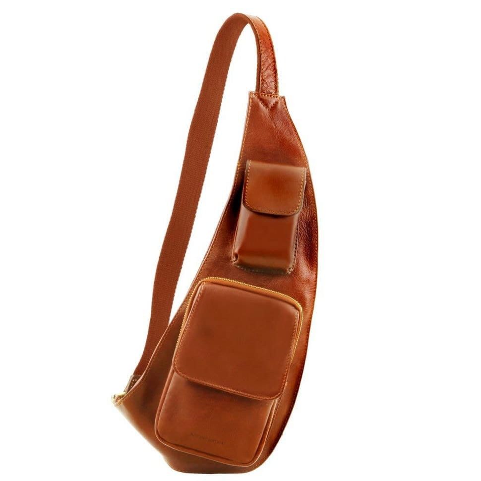 Кожаный рюкзак для досуга через плече Tuscany Leather TL141352 (Мед)
