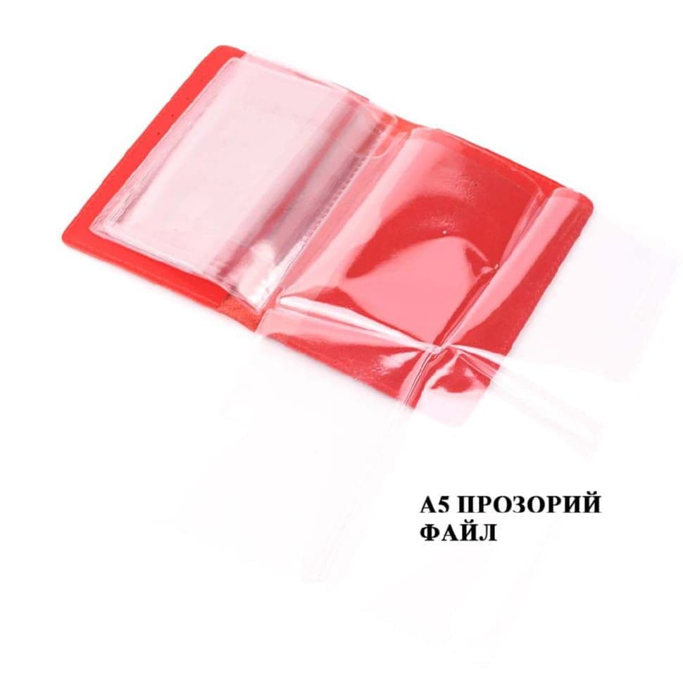 Кожаная обложка для авто документов Limary Lim-3991GR красная — 4