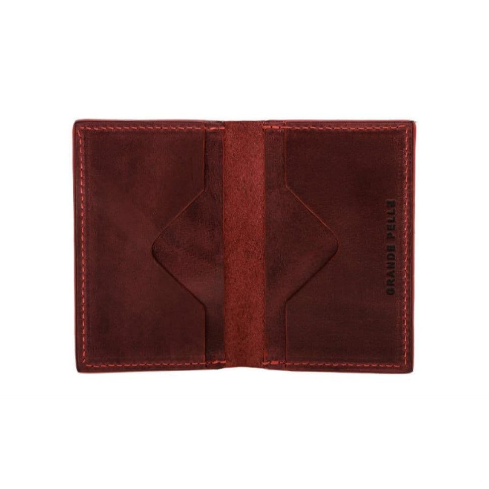 Кард-кейс Grande Pelle CardCase Cartolina 303161 бордо — 4