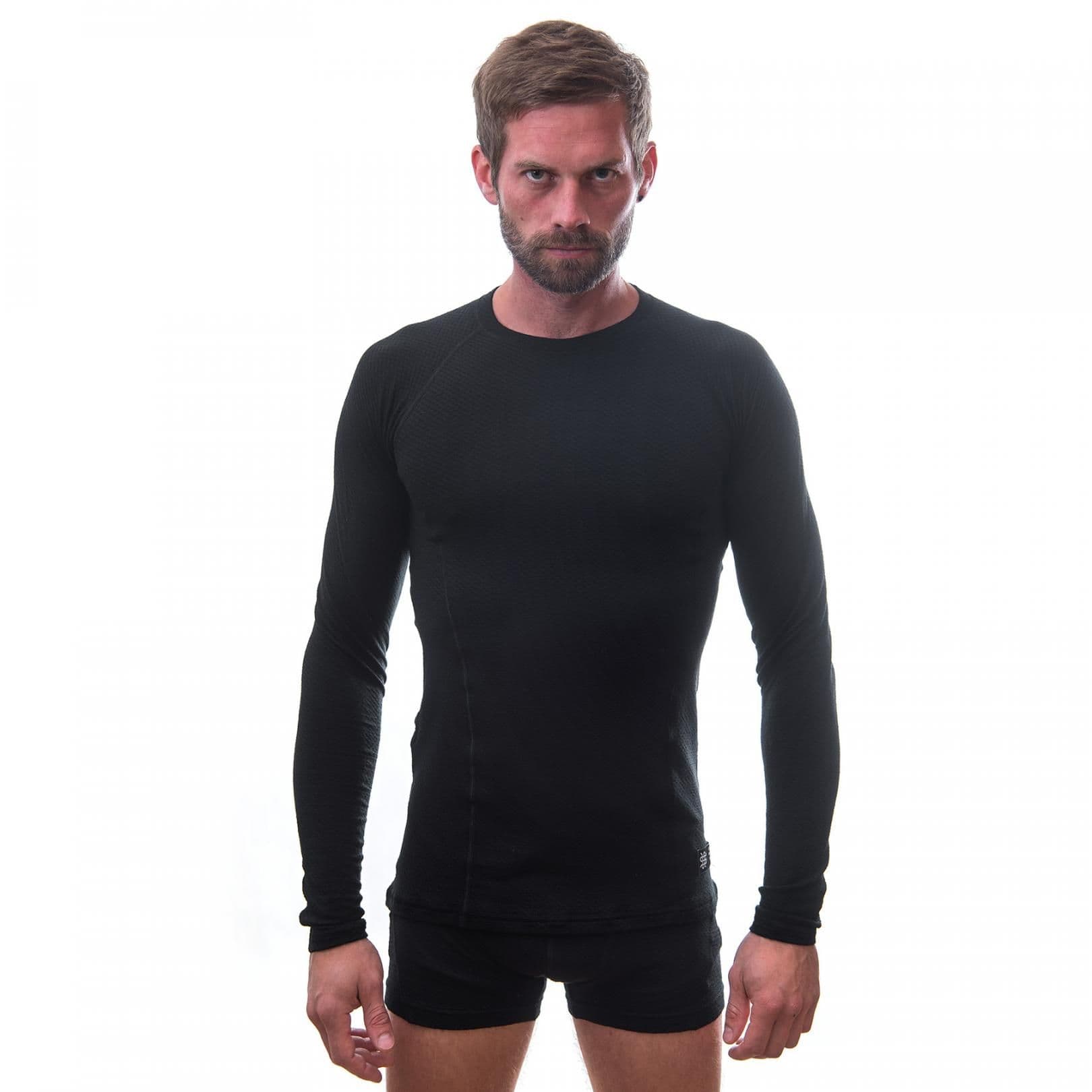Термофутболка чоловіча Sensor Merino DF LS black 15100021, SM11M-black-XXXL — 3