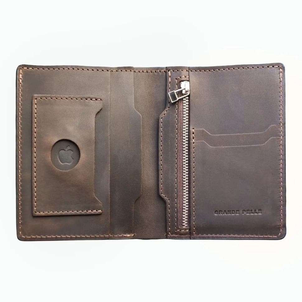 Портмоне мужское кожаное с AirTag Grande Pelle 518120 — 4