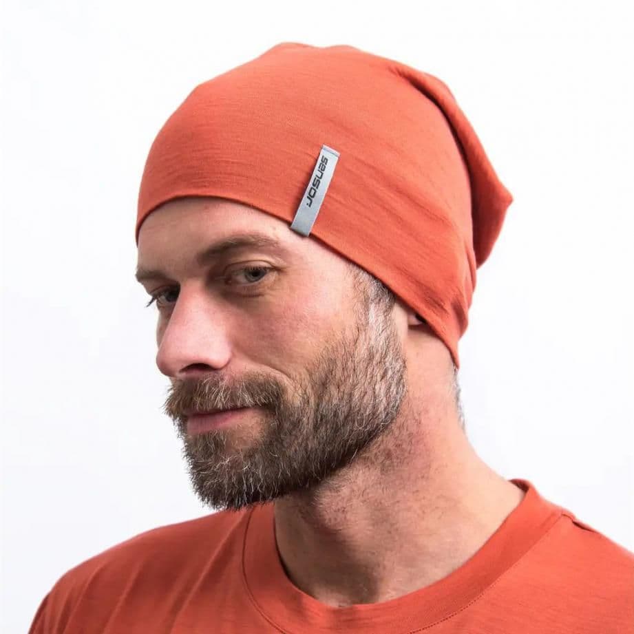 Шапка Sensor Merino Active terracota 25200090, SU32MA-terracotta-M — 3