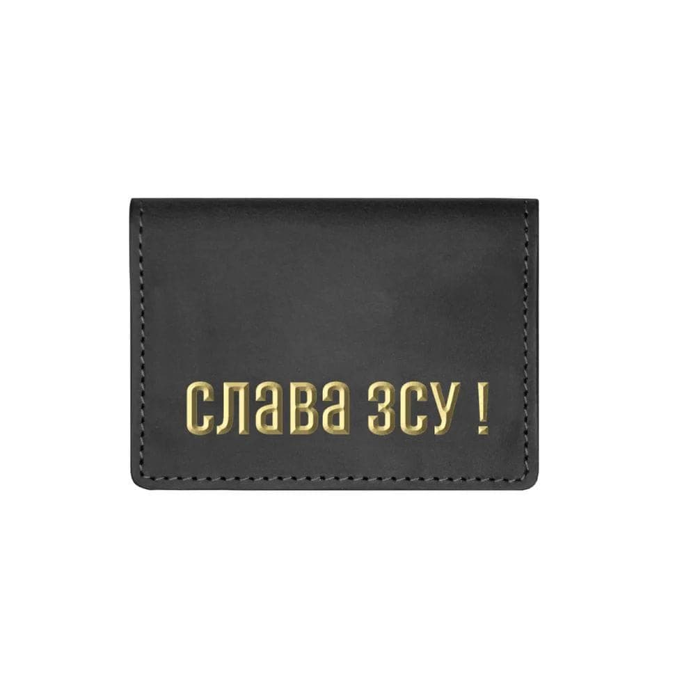 Шкіряна обкладинка на права, ID паспорт, посвідчення Grande Pelle 211110 ЗСУ — 3