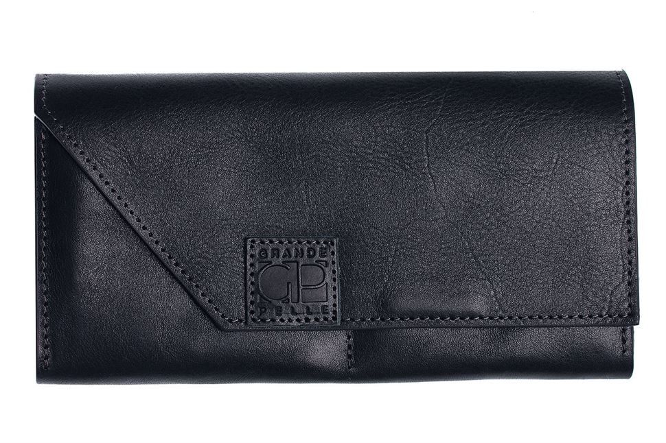 Портмоне Festa, глянец, синий Grande Pelle 513670