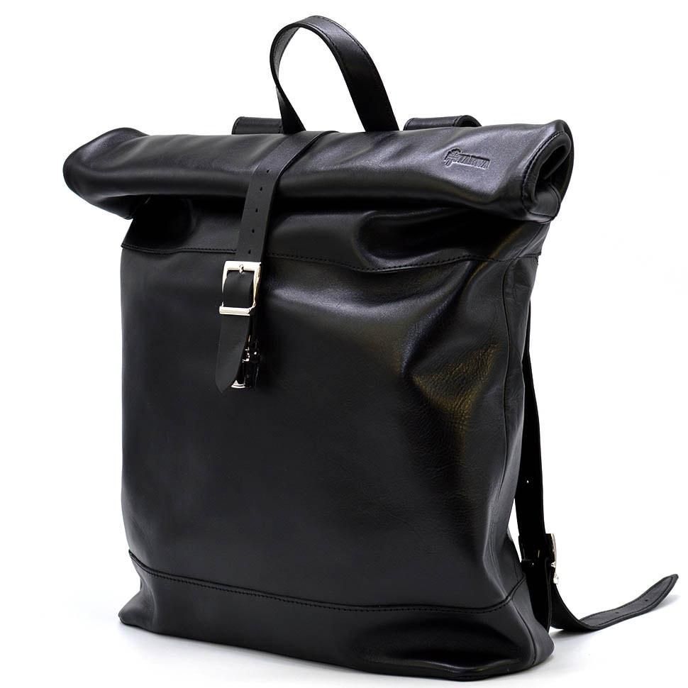 Ролл-ап кожаный рюкзак TARWA GA-3463-4lx