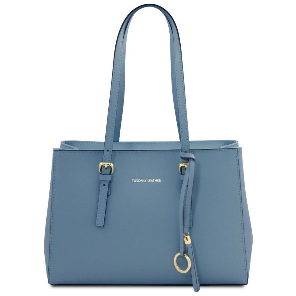 Кожаная сумка тоут TL142037 Tuscany (Denim)