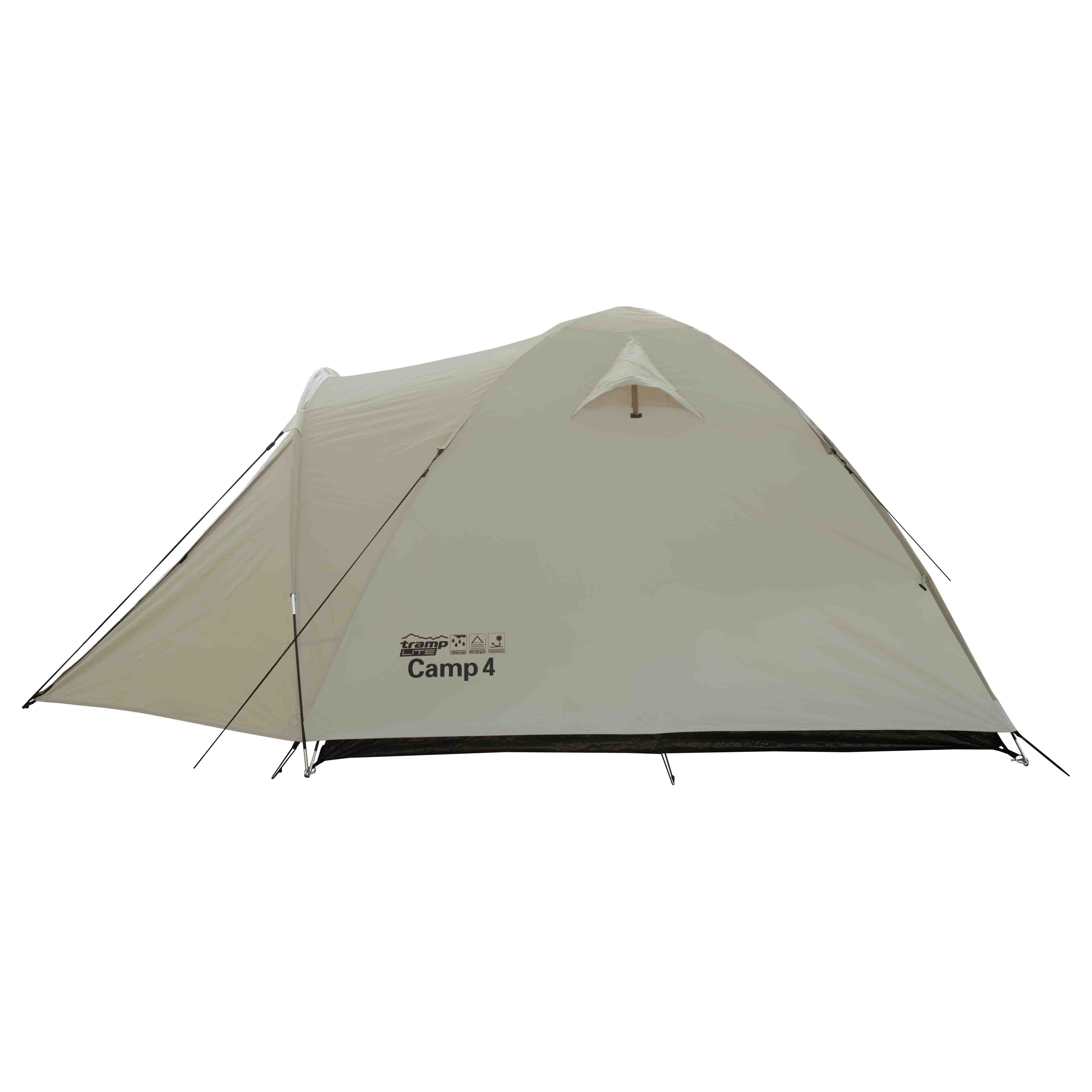 Палатка Tramp Lite Camp 4 песочный — 3