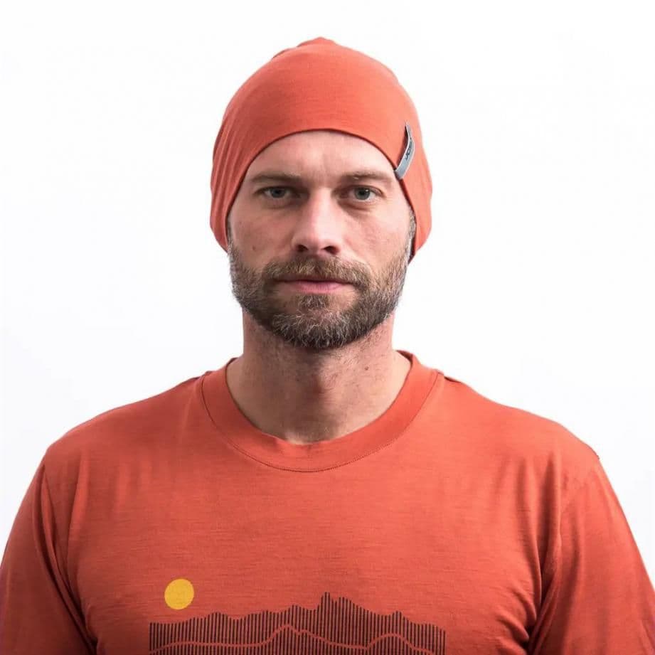 Шапка Sensor Merino Active terracota 25200090, SU32MA-terracotta-M — 2