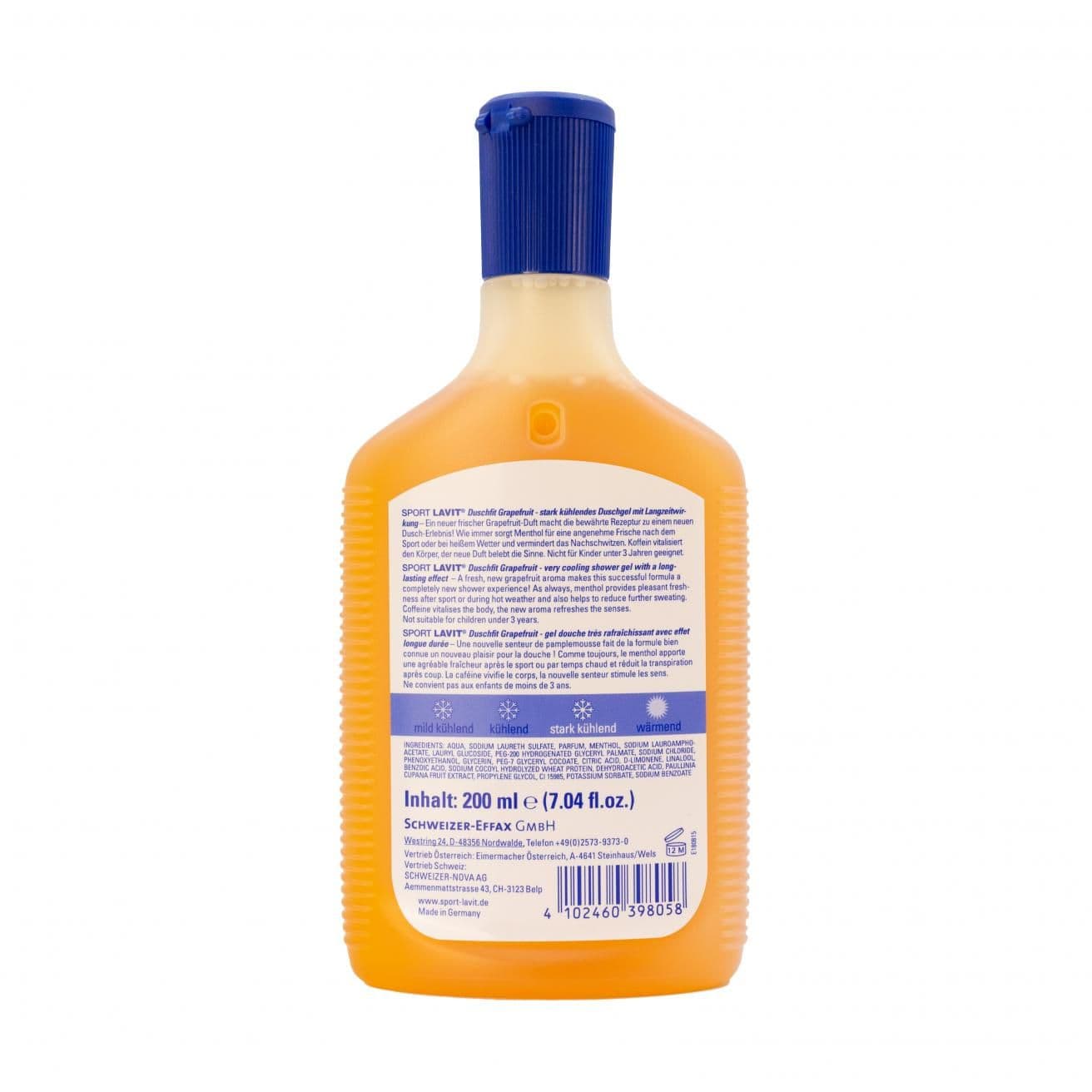 Гель для душу з охолоджуючим ефектом Sport Lavit Duschfit Grapefruit 200 ml (39805000) — 2
