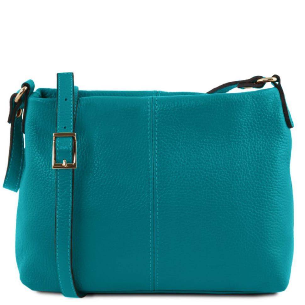 Женская кожаная сумка через плечо TL141720 Tuscany Leather (Бирюзовый)