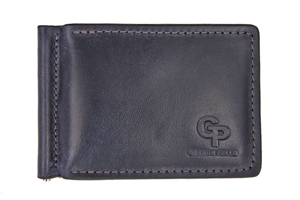 Зажим для купюр Grande Pelle 105670 ONDA, синий