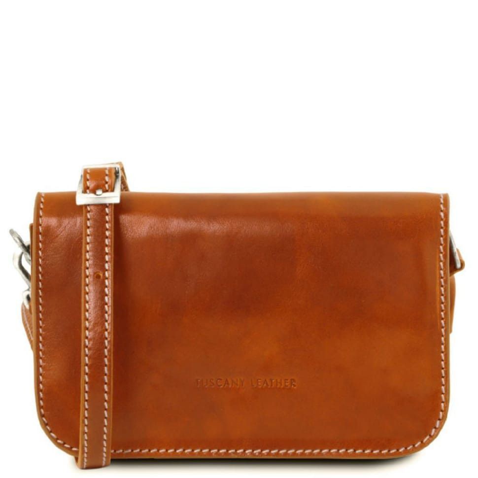 Женская кожаная сумка через плечо CARMEN TL141713 TUSCANY LEATHER (Мед)