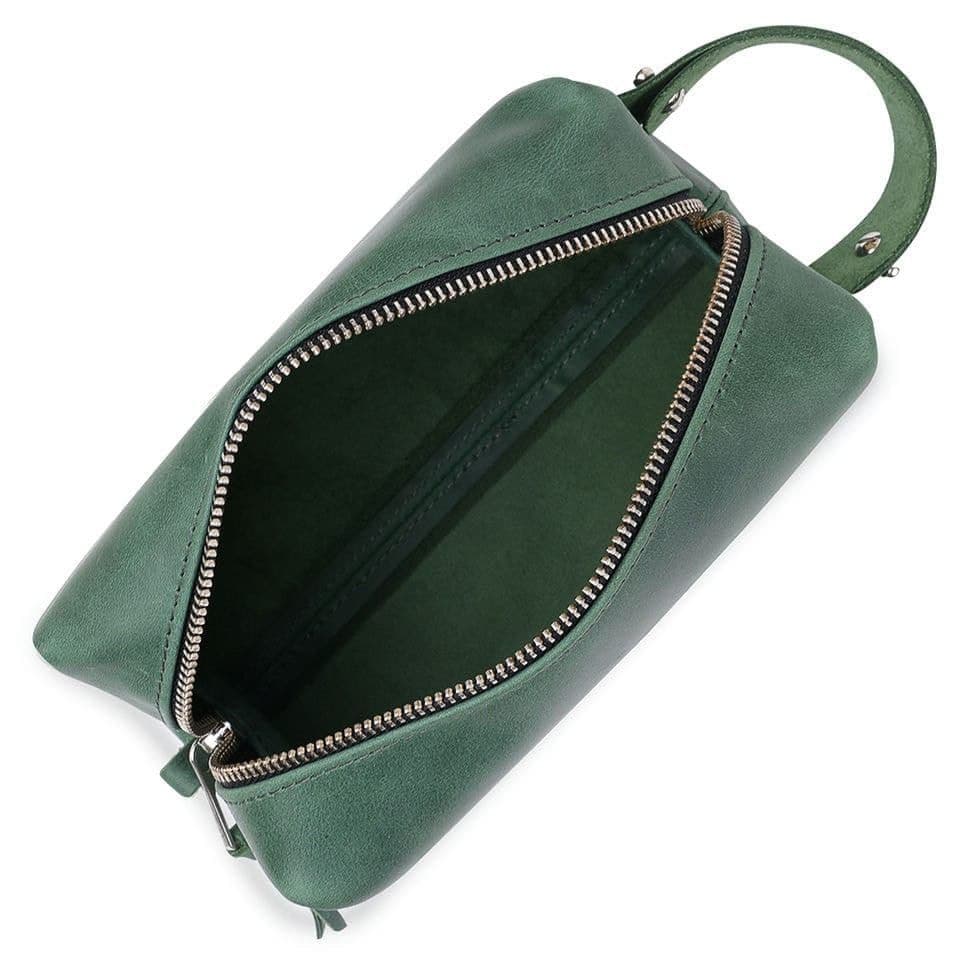 Косметичка несесер зелена Grande Pelle 803191 — 3