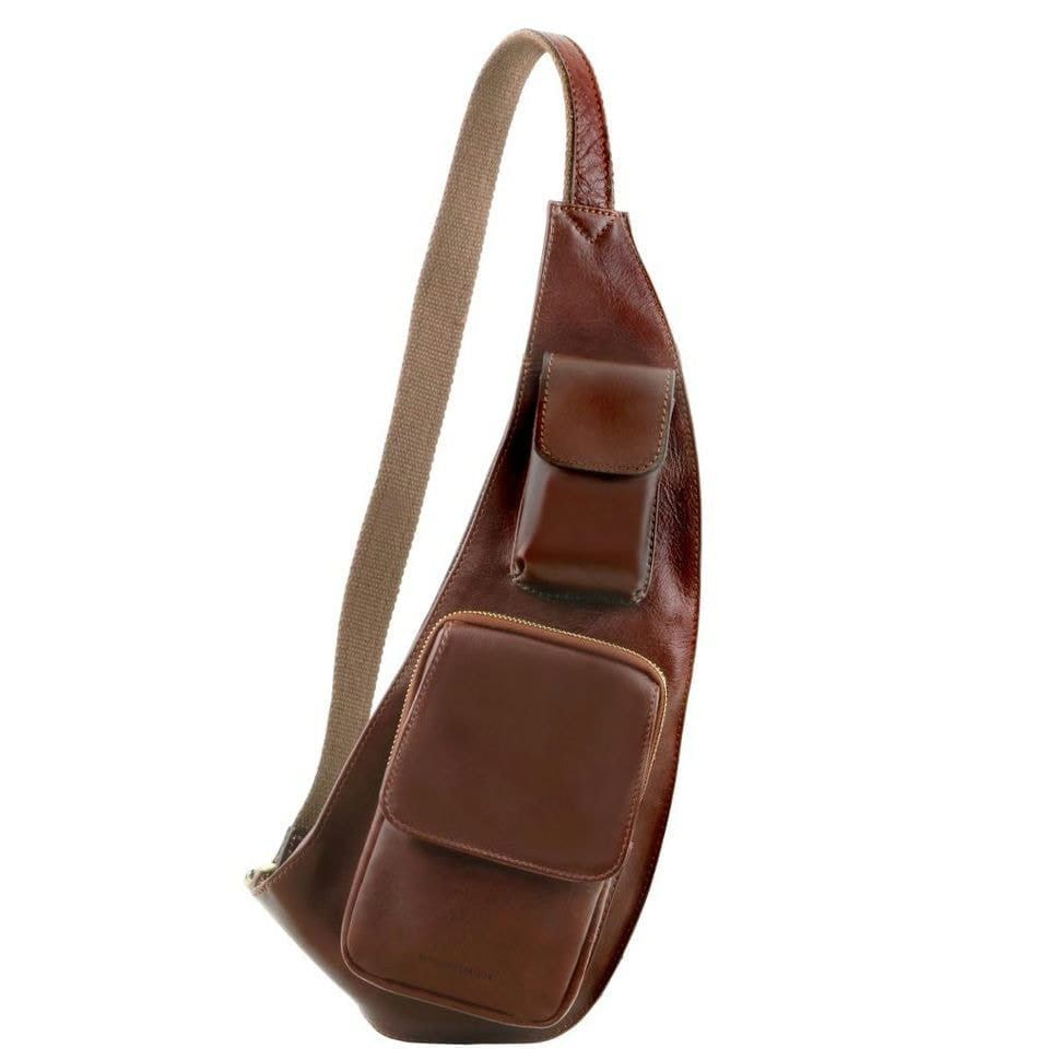 Кожаный рюкзак для досуга через плече Tuscany Leather TL141352 (Коричневый)