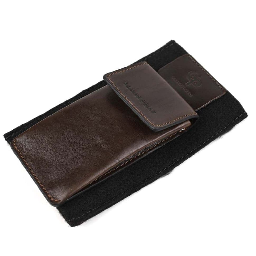 Ключниця шкіряна Grande Pelle 400620 коричнева глянсова — 4