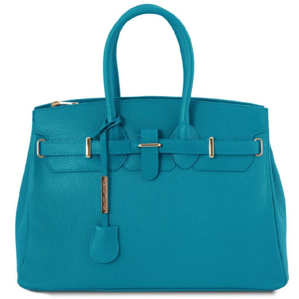 TL Bag Кожаная сумка женская Tuscany TL141529 (Бирюзовый)