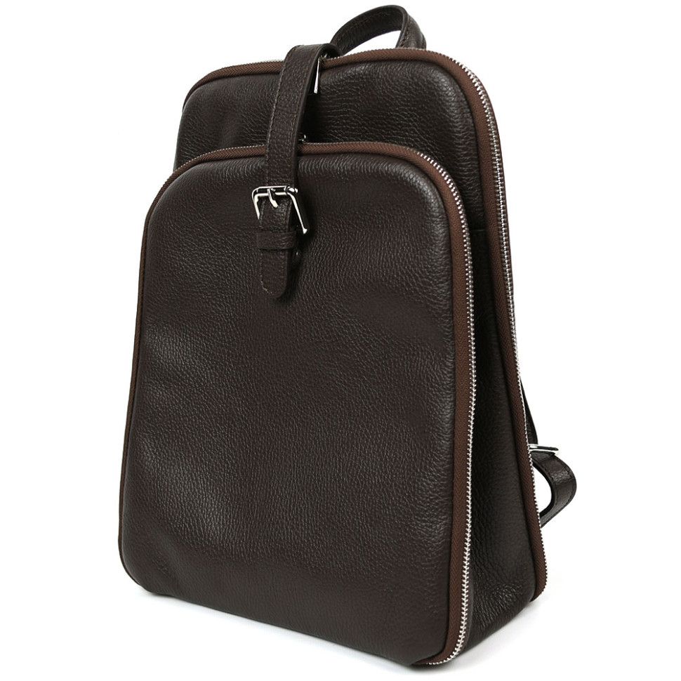 Кожаный итальянский рюкзак Firenze HB03334C кофейный