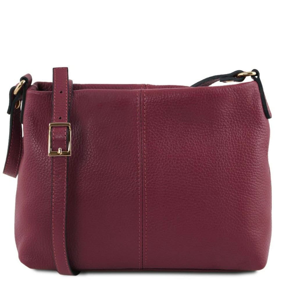 Женская кожаная сумка через плечо TL141720 Tuscany Leather (Bordeaux)
