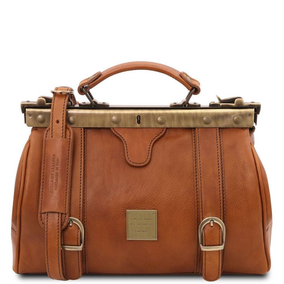Кожаная сумка - саквояж Tuscany Leather MONA-LISA TL10034 (Телесный)