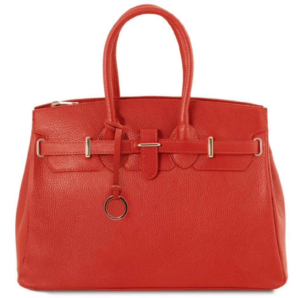 TL Bag Кожаная сумка женская Tuscany TL141529 (Коралловый)