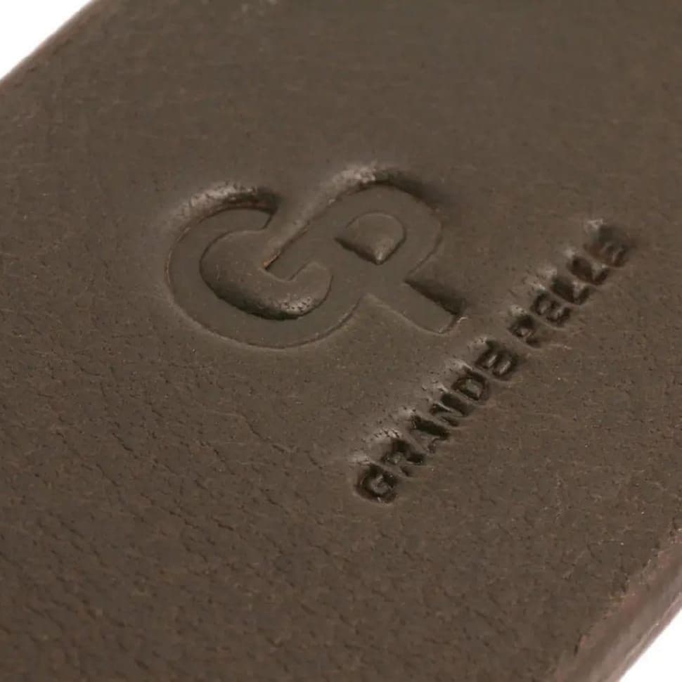 Шкіряний ремінь GP Grande Pelle 313011200 коричневий 35мм — 3