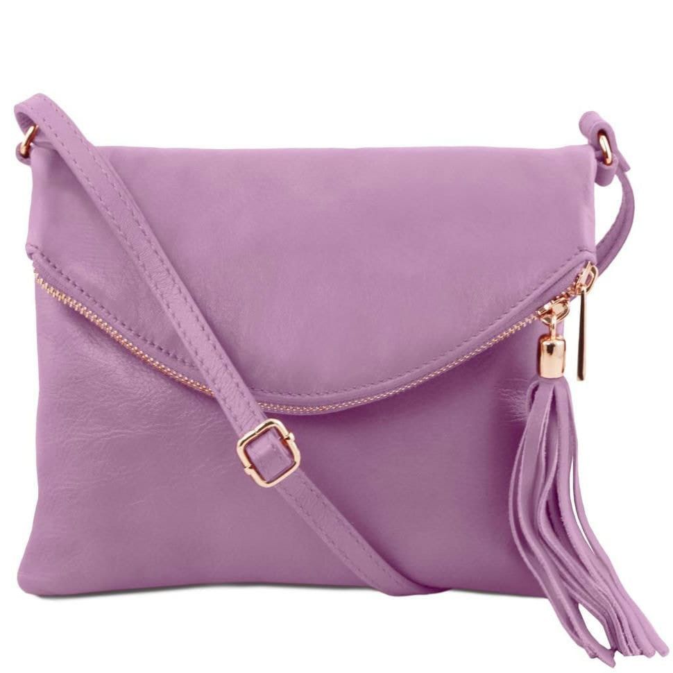 Женская кожаная сумка Tuscany Leather Young Bag TL141153 (Лиловый)