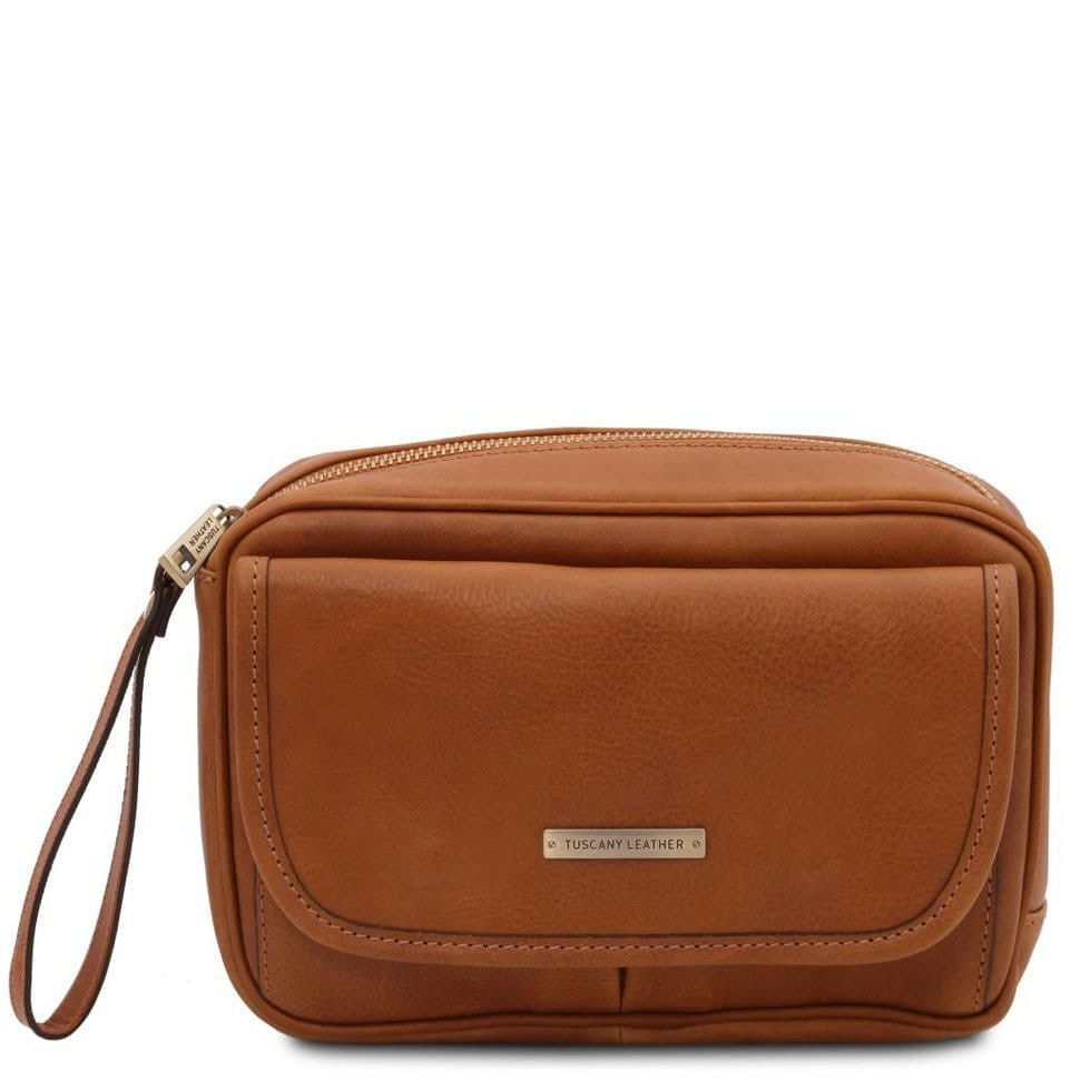 Кожаная сумка на запястье Ivan Tuscany Leather TL140849 (Телесный)