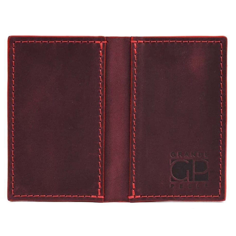 Кард-кейс Grande Pelle CardCase Cartolina 303161 бордо — 3