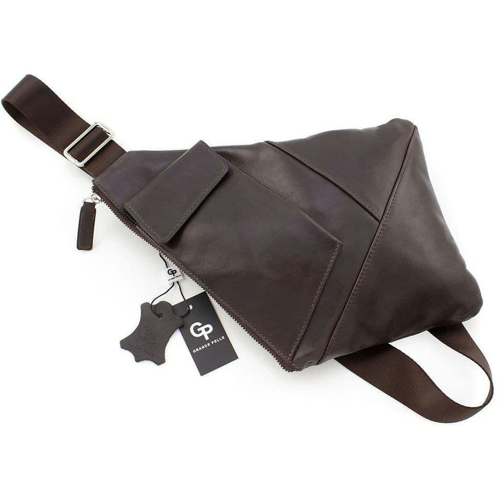 Чоловіча Нагрудна сумка кобура Grande Pelle 721620, слінг — 4