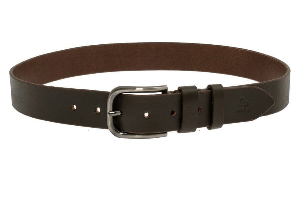 Шкіряний ремінь Casual, шоколад 40 мм Grande Pelle 411011200 — 2