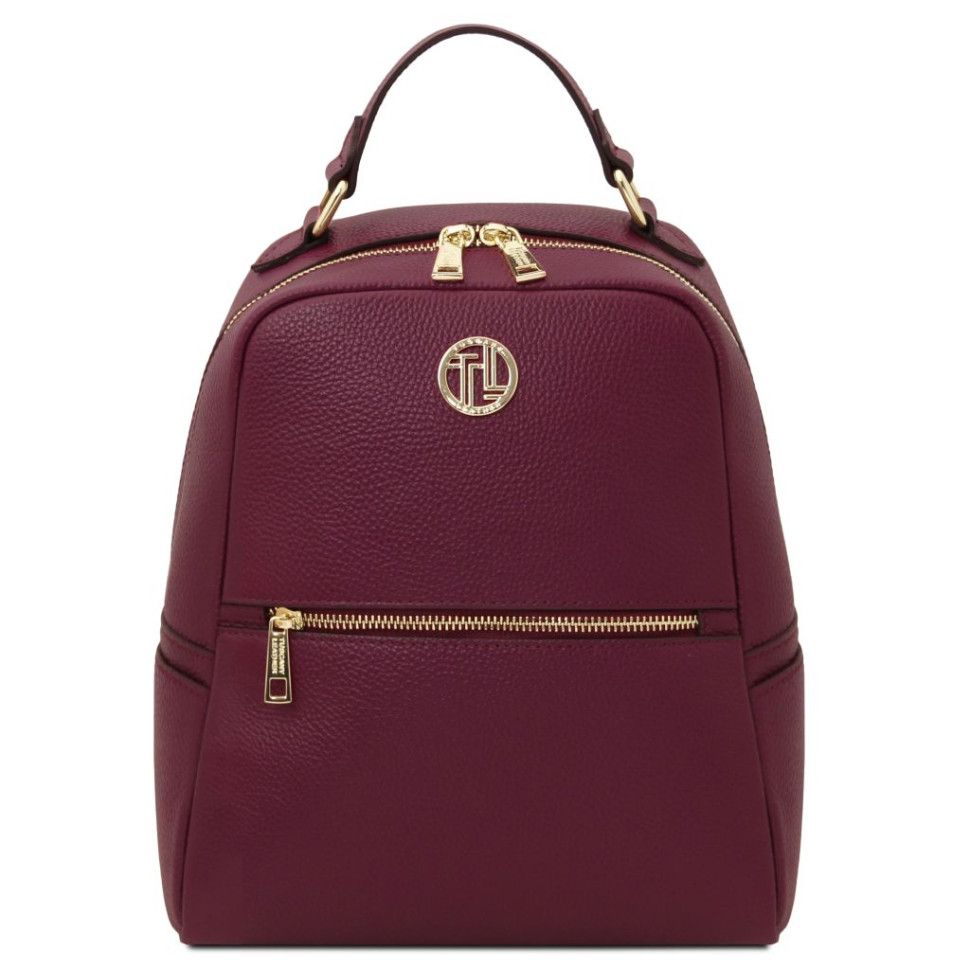 Кожаный женский рюкзак Tuscany Prisma TL142483 (Bordeaux)