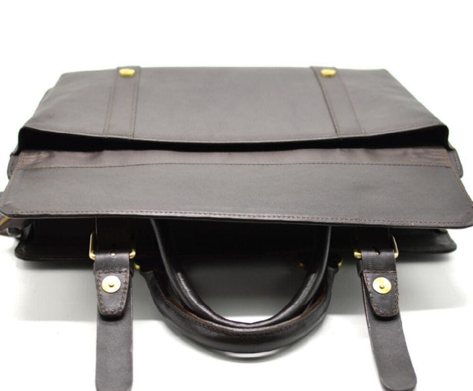 Шкіряна сумка портфель TARWA, TC-4964-4lx темно-коричнева — 4