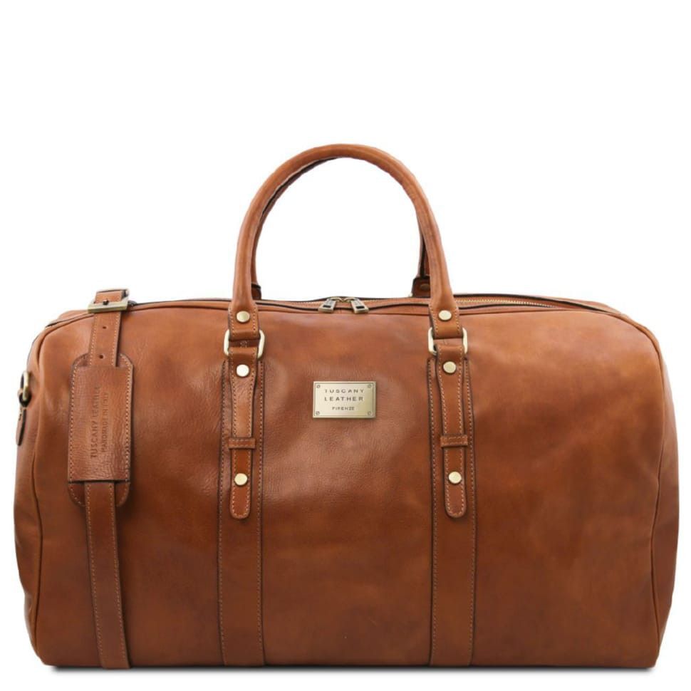 Francoforte Дорожная кожаная сумка weekender Tuscany TL142338 (Телесный)