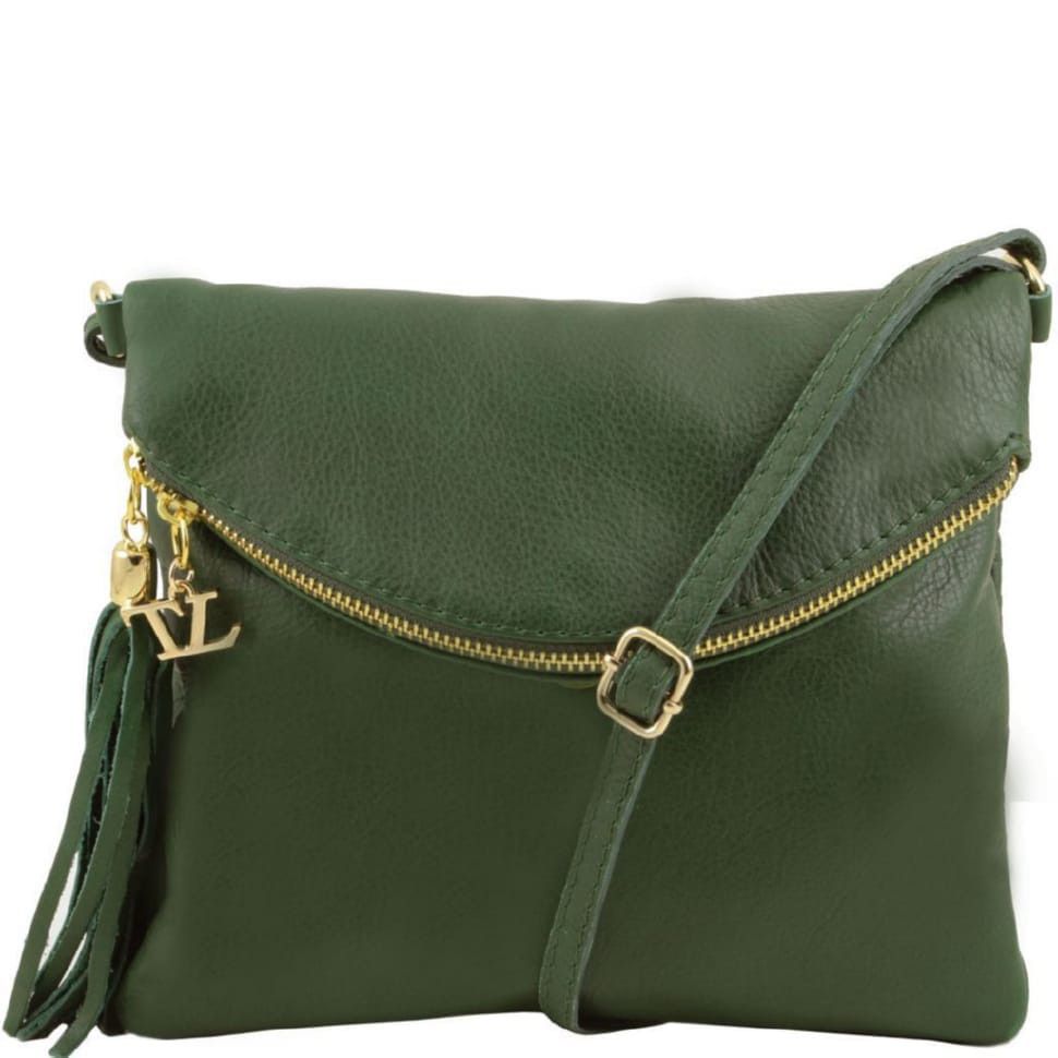Женская кожаная сумка Tuscany Leather Young Bag TL141153 (Forest Green)