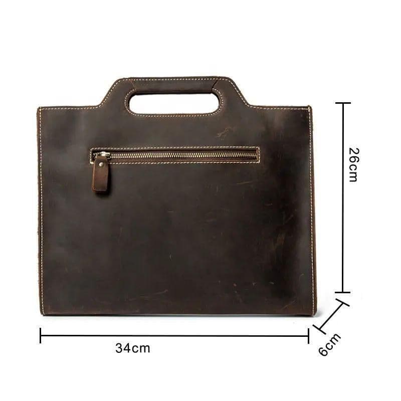 Папка-портфель з кінської шкіри Tiding tid8340 — 3