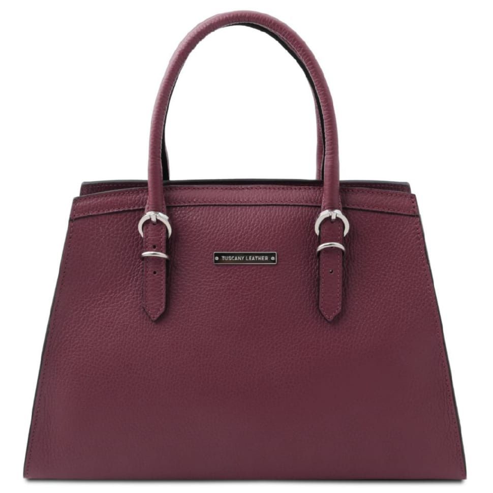 Итальянская кожаная сумка женская TL142147 Tuscany (Bordeaux)