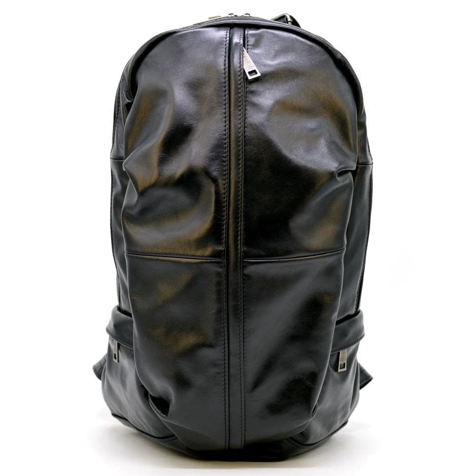 Мужской кожаный городской рюкзак TARWA GA-7340-3md черный — 4