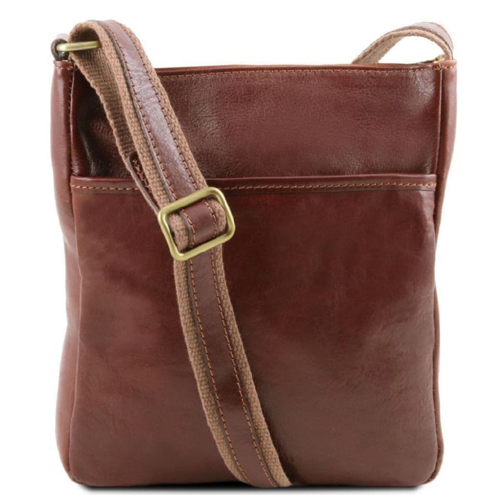 JASON - Мужская кожаная сумка через плечо Tuscany Leather TL141300 (Коричневый) — 2