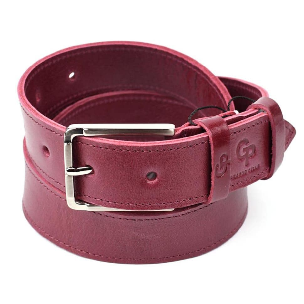 Шкіряний ремінь GP Grande Pelle 36101250006 марсала — 3