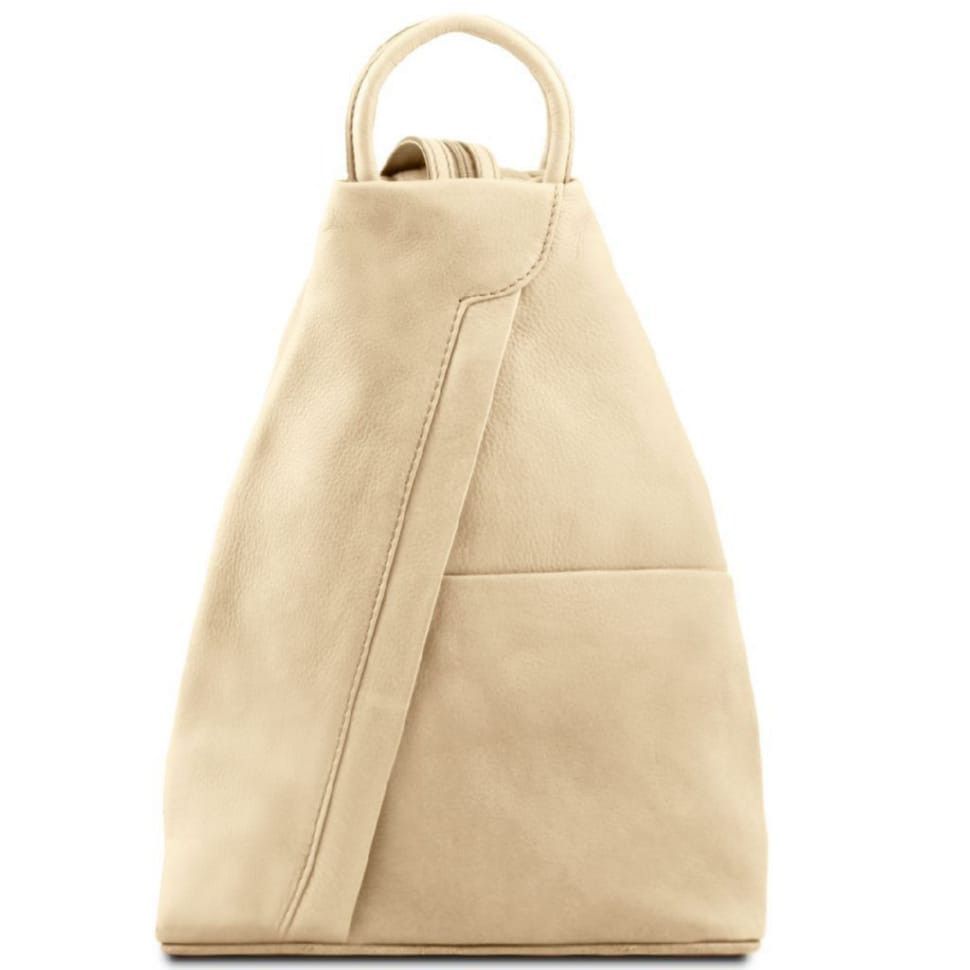 Кожаный рюкзак Tuscany Leather Shanghai TL140963 (Бежевый)