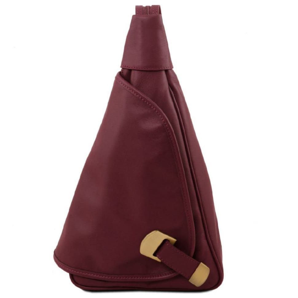 Кожаный рюкзак на одно плечо Tuscany Leather Hanoi TL140966 (Bordeaux)