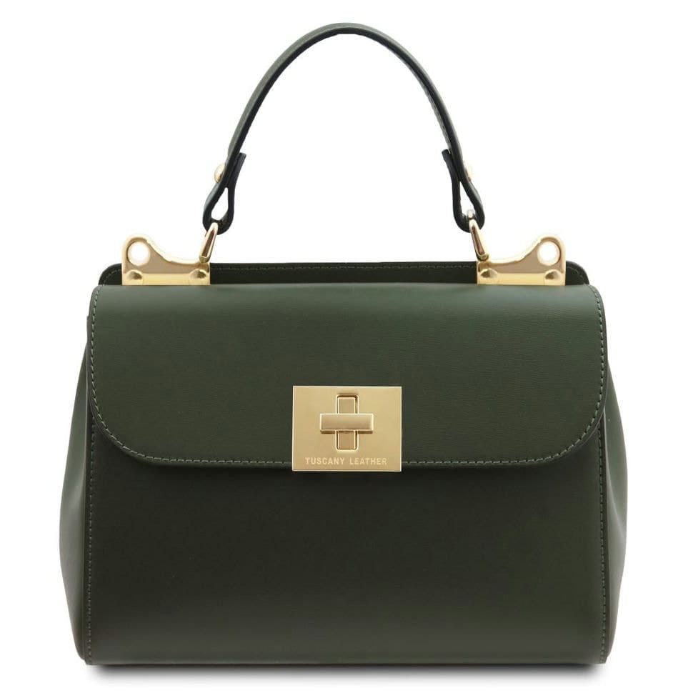 Женская кожаная сумка Италия Armonia Tuscany TL142286 (Forest Green)