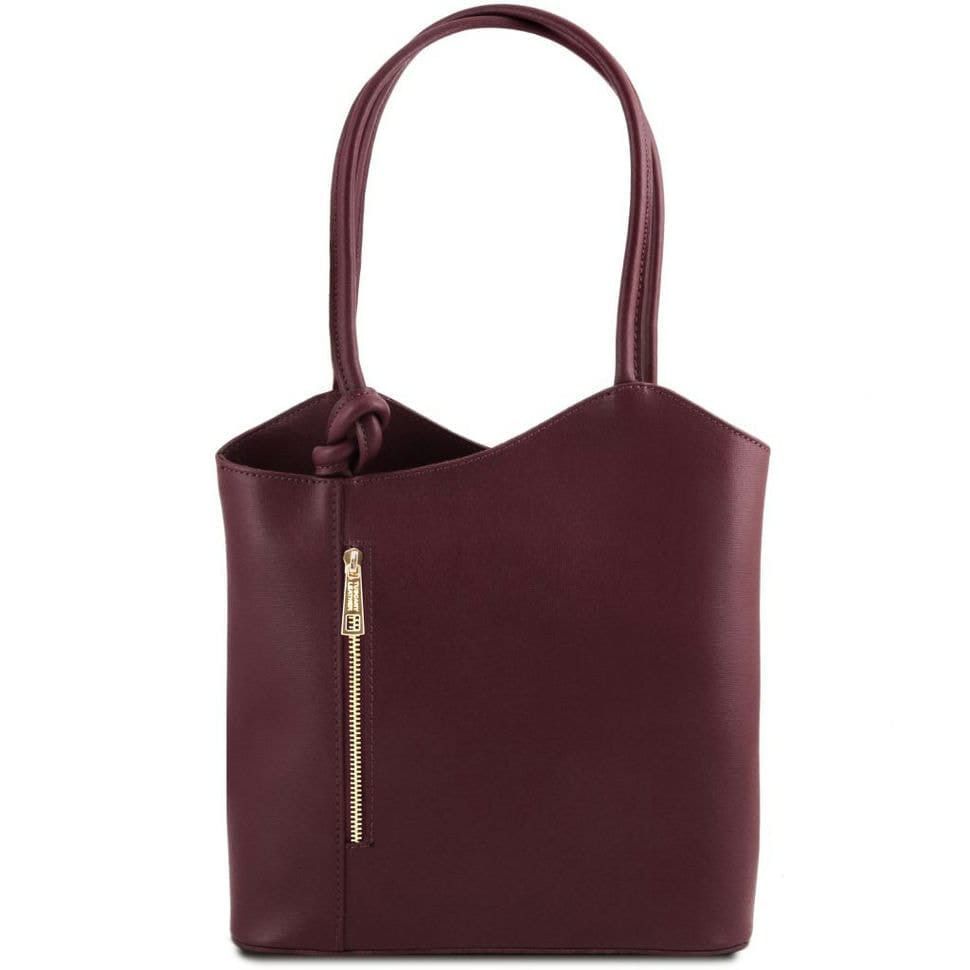 Patty Saffiano женская сумка рюкзак 2 в 1 Tuscany TL141455 (Bordeaux)