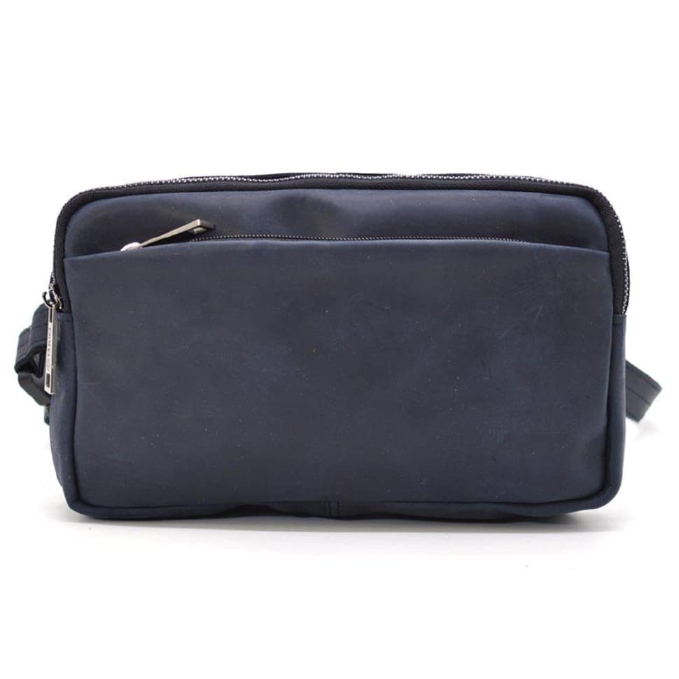 Поясна сумка на два відділення TARWA RK-0704-3md синій крейзі — 3