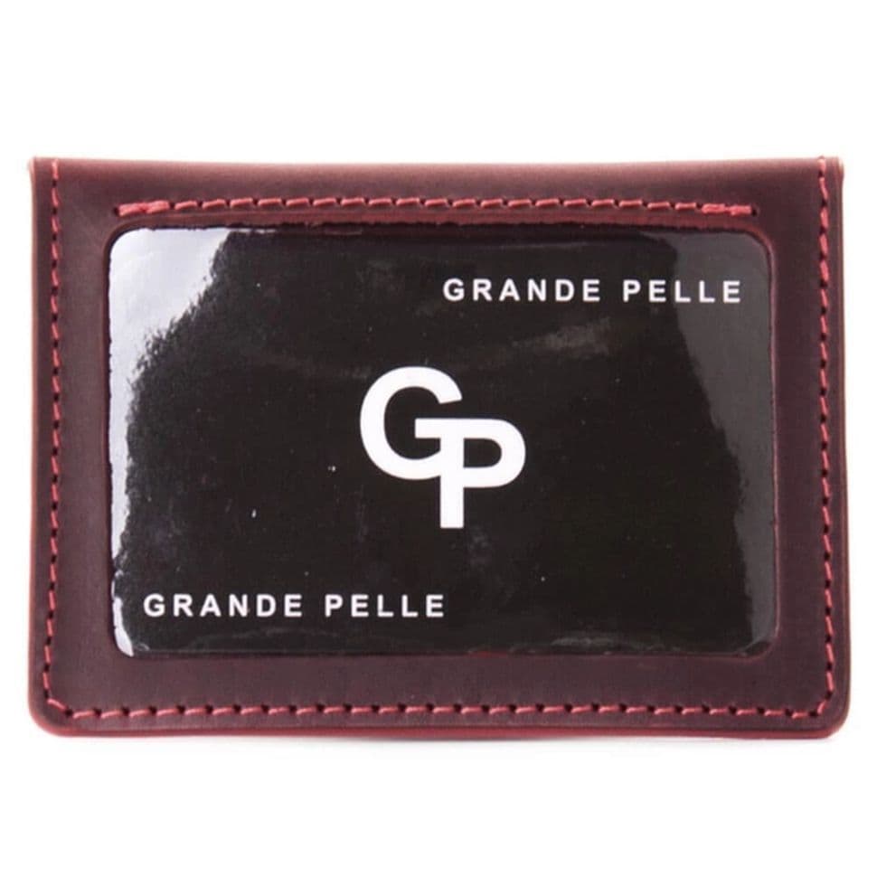 Обложка на Права,тех паспорт, удостоверение, бордо (матовая) Grande Pelle 211161 — 3