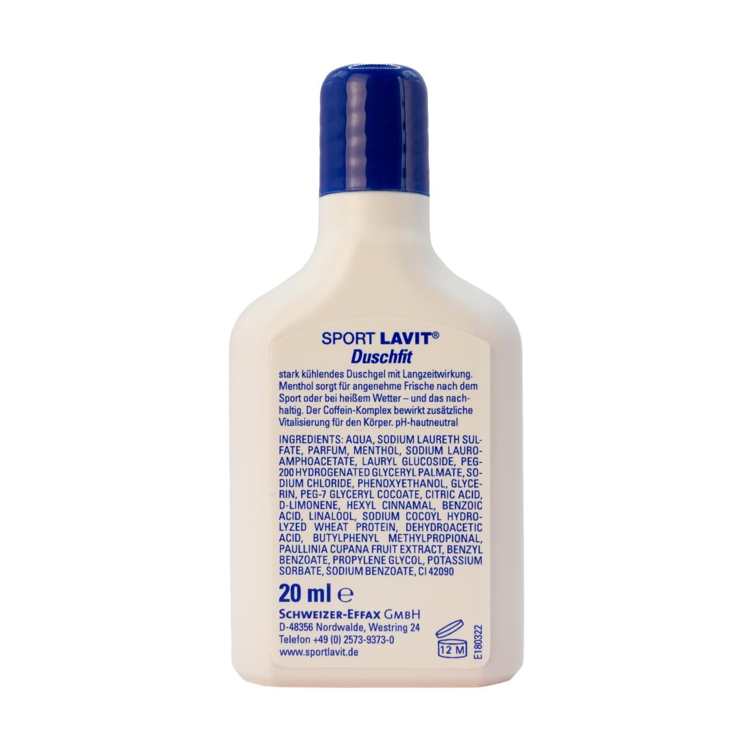 Гель для душу з охолоджуючим ефектом Sport Lavit Duschfit Grapefruit 20 ml Mini (39805100) — 2