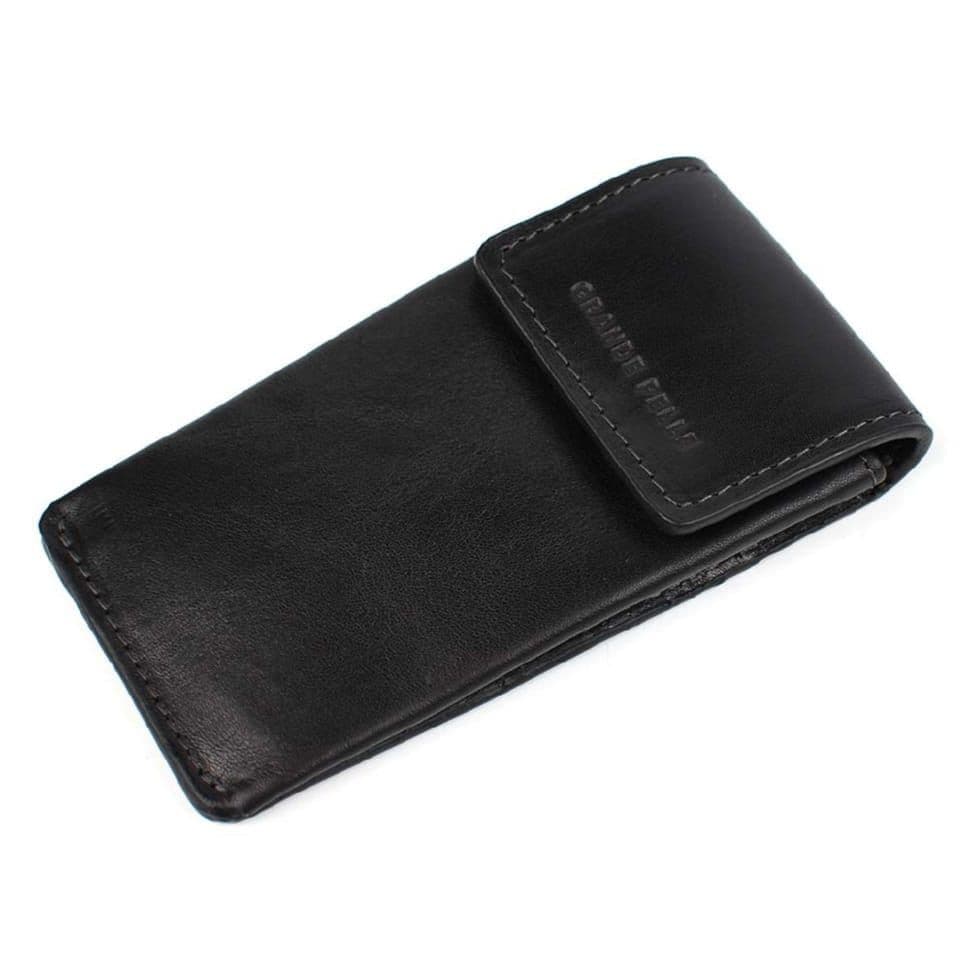Ключниця шкіряна Grande Pelle 400610 чорна глянсова — 3