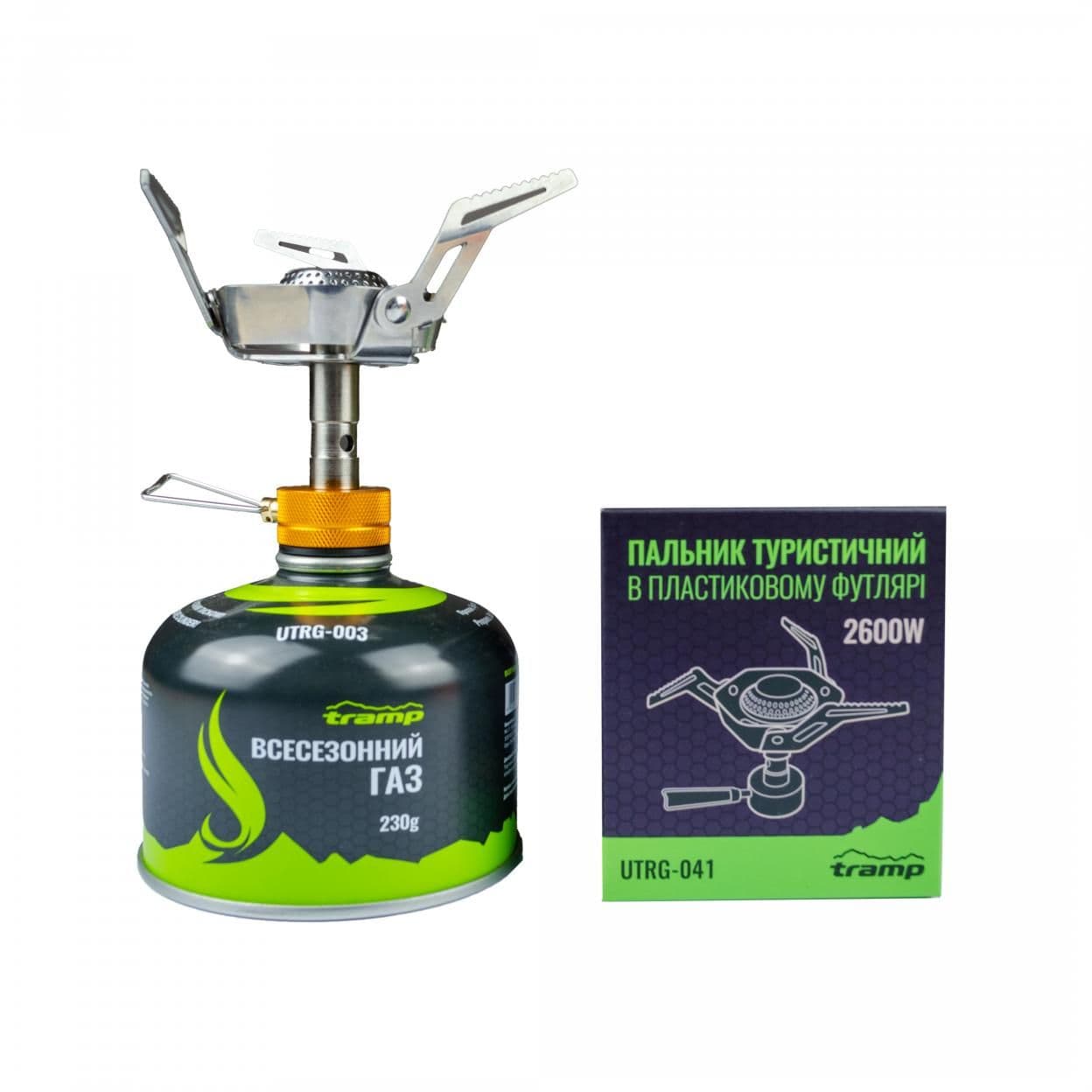 Комплект Пальник UTRG-041 + Картридж 230гр UTRG-003 — 2